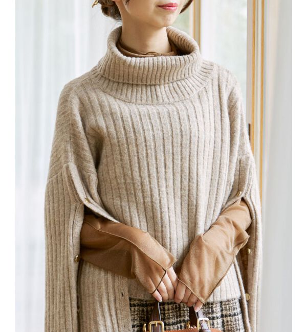 MAJESTICLEGON「アンニュイシアータートルトップス」|Tシャツ・カットソー|ブラウン