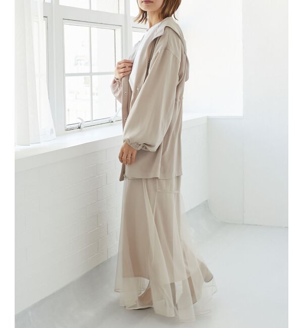 MAJESTICLEGON「ウエストきゅっとサテンブルゾン」|ブルゾン・スタジャン|