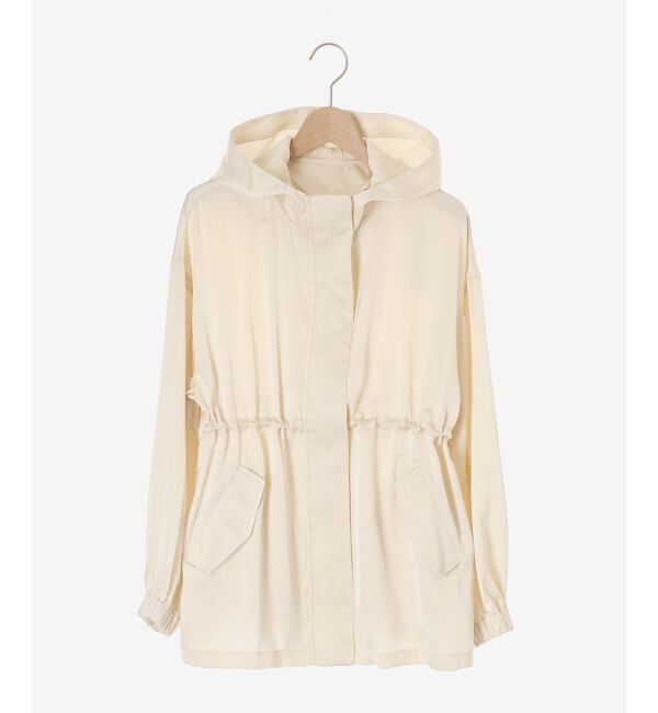 MAJESTICLEGON「ウエストきゅっとサテンブルゾン」|ブルゾン・スタジャン|