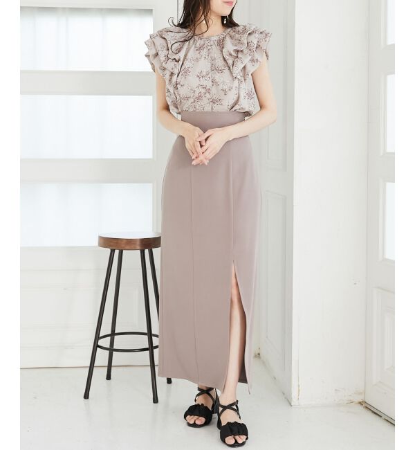 MAJESTICLEGON「ウエストフィットスリットスカート」|スカート|