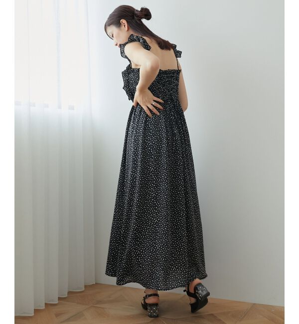 MAJESTICLEGON「フリルショルダーレースアップワンピ」|ワンピース|