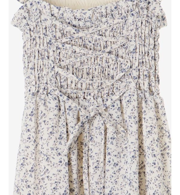 MAJESTICLEGON「フリルショルダーレースアップワンピ」|ワンピース|