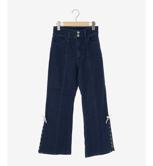 MAJESTICLEGON「パールスリットデニム」|デニム|