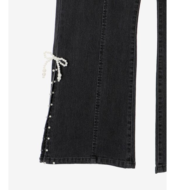 MAJESTICLEGON「パールスリットデニム」|デニム|