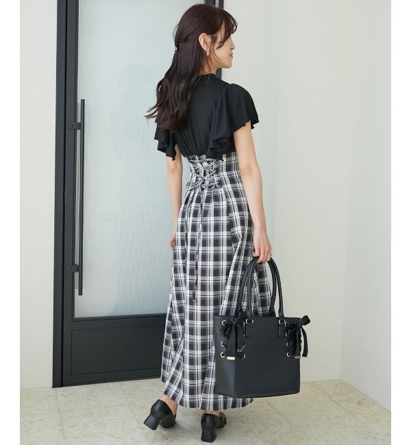 MAJESTICLEGON「サイドレースアップトート」|トートバッグ|