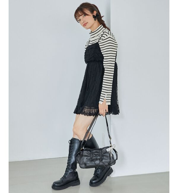  「裾レースドロストビスチェ」|キャミソール|