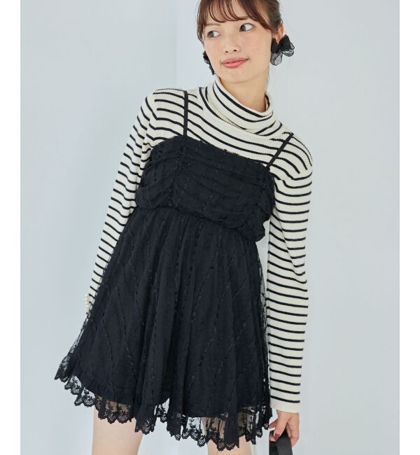  「裾レースドロストビスチェ」|キャミソール|