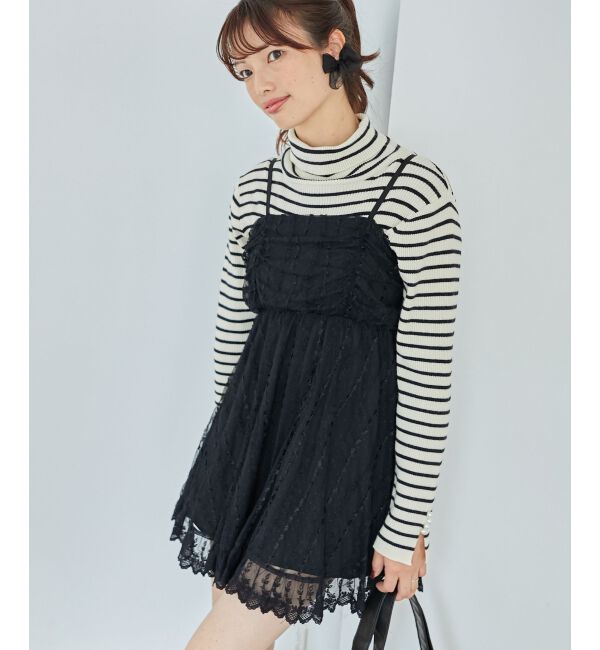  「裾レースドロストビスチェ」|キャミソール|