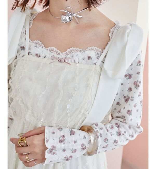  「裾レースドロストビスチェ」|キャミソール|