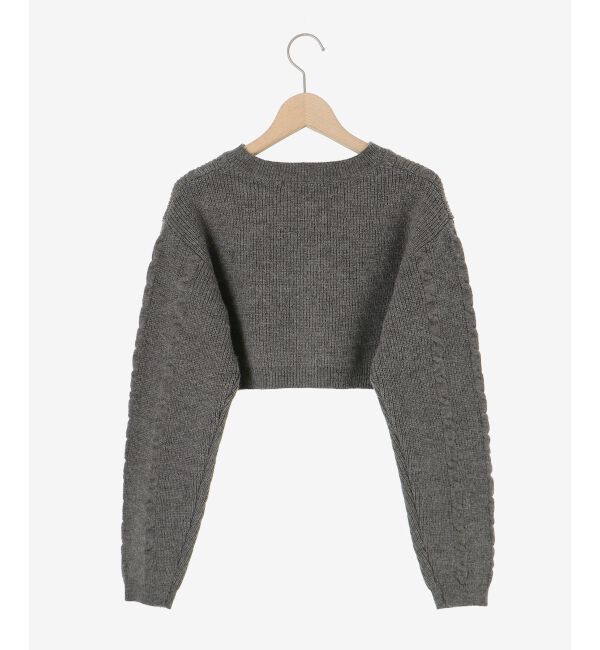 MAJESTICLEGON「ケーブルショートカーデセットワンピ」|ワンピース|