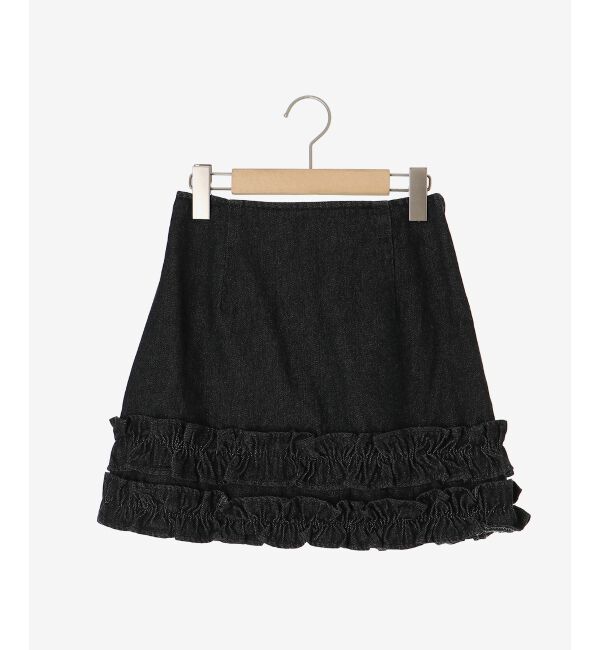 MAJESTICLEGON「ホイップフリルデニムスカパン」|スカート|