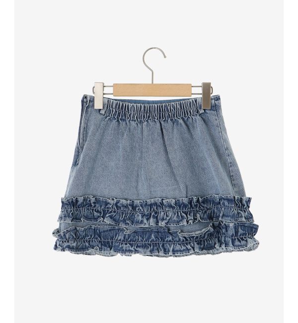 MAJESTICLEGON「ホイップフリルデニムスカパン」|スカート|