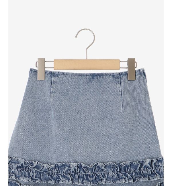 MAJESTICLEGON「ホイップフリルデニムスカパン」|スカート|