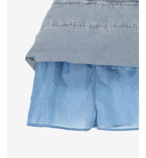 MAJESTICLEGON「ホイップフリルデニムスカパン」|スカート|