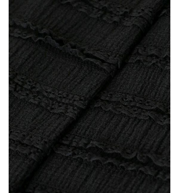 MAJESTICLEGON「前後2wayカットレースフリルトップス」|Tシャツ・カットソー|