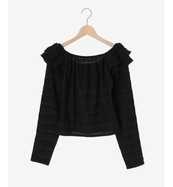 MAJESTICLEGON「前後2wayカットレースフリルトップス」|Tシャツ・カットソー|