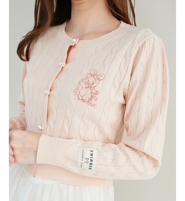  「SWIMMERコラボ ケーブルカーデ」|カーディガン|