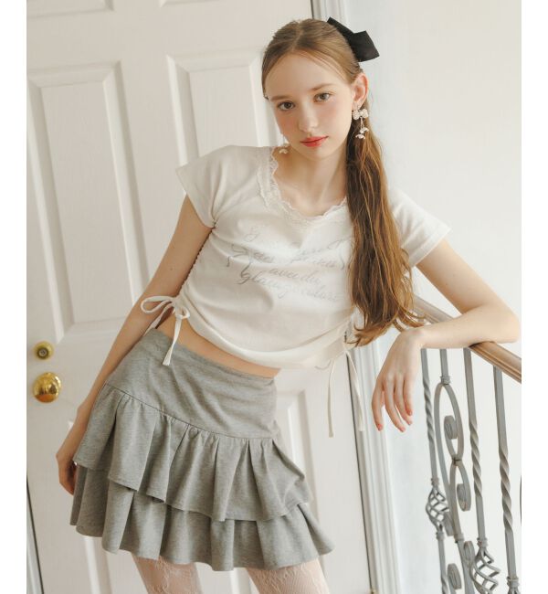  「アソートティアードミニスカパン」|スカート|