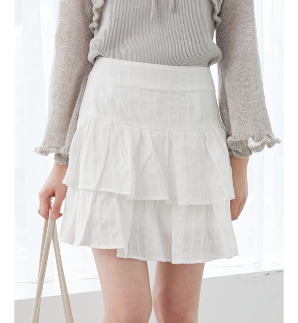  「アソートティアードミニスカパン」|スカート|