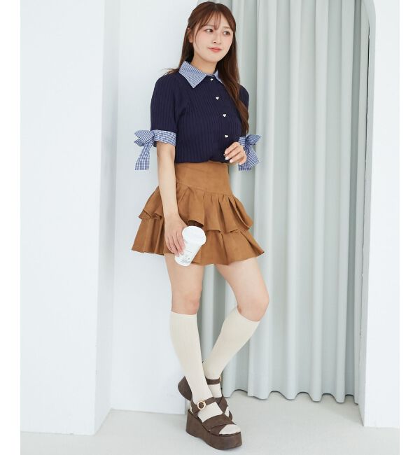  「アソートティアードミニスカパン」|スカート|