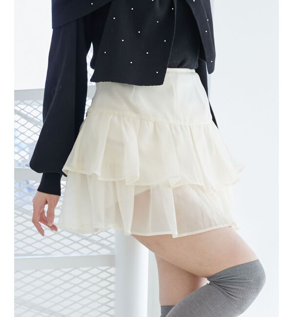  「アソートティアードミニスカパン」|スカート|