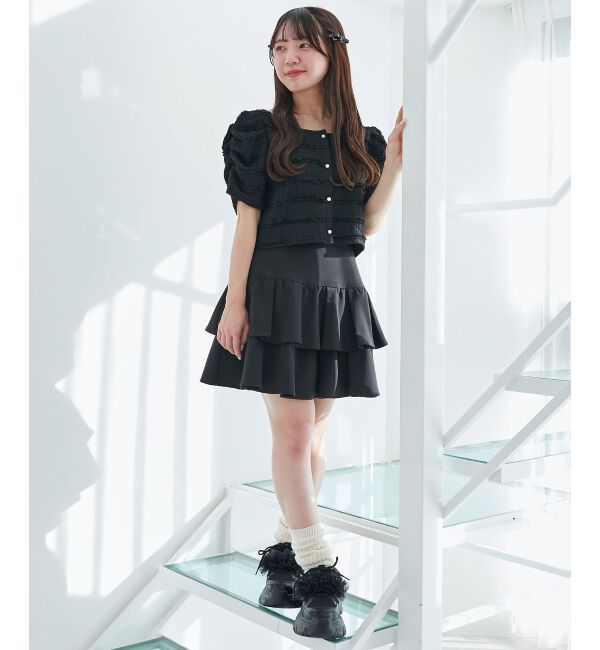  「アソートティアードミニスカパン」|スカート|