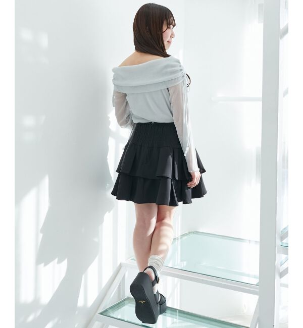  「アソートティアードミニスカパン」|スカート|