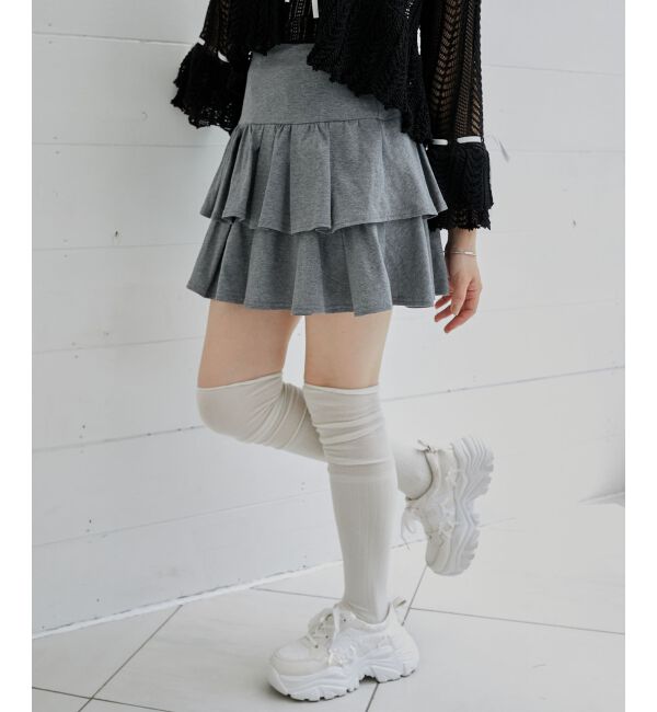  「アソートティアードミニスカパン」|スカート|Ｃ／グレー