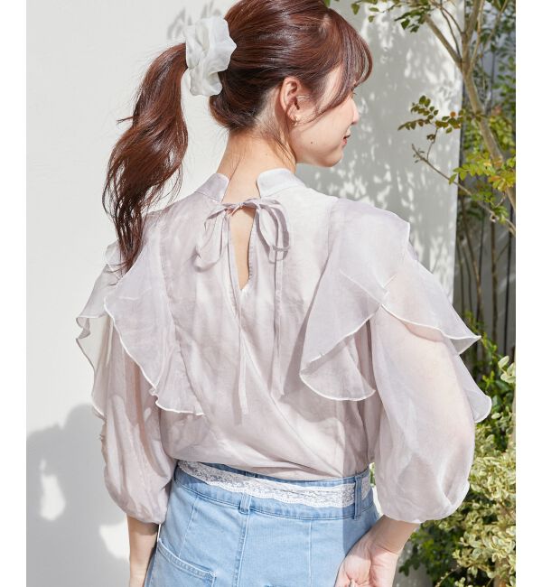  「エアリーフリルブラウス」|シャツ・ブラウス|