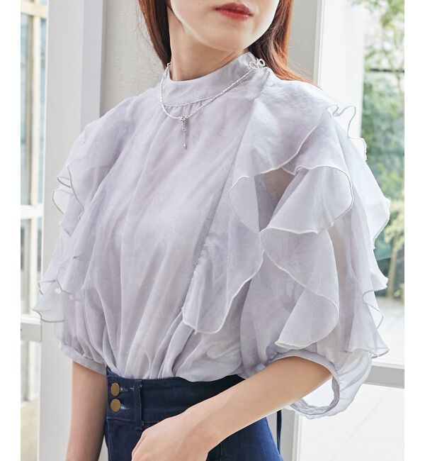  「エアリーフリルブラウス」|シャツ・ブラウス|