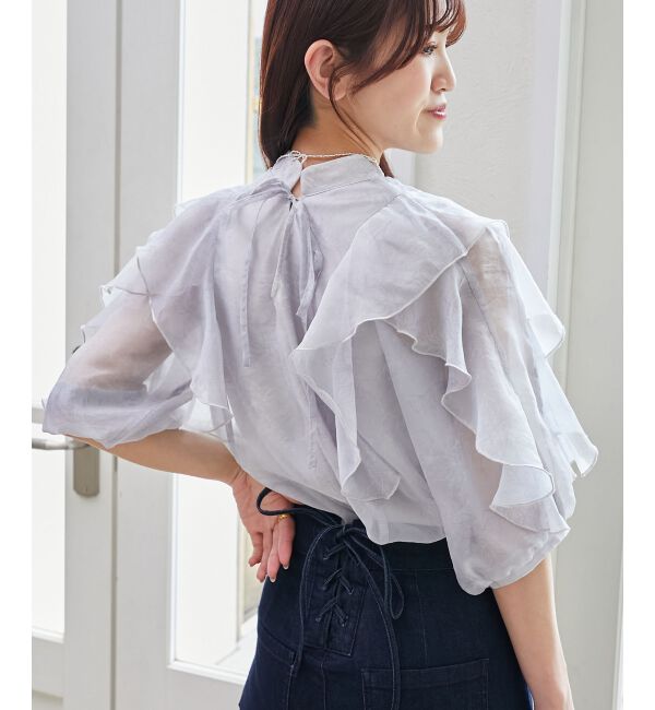  「エアリーフリルブラウス」|シャツ・ブラウス|