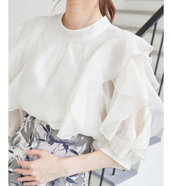  「エアリーフリルブラウス」|シャツ・ブラウス|