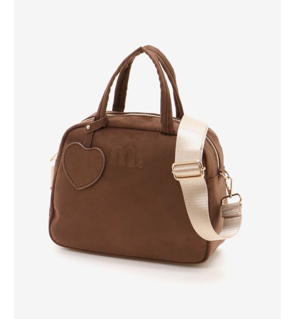  「ハートチャームセットスクエアボストン」|ボストンバッグ|