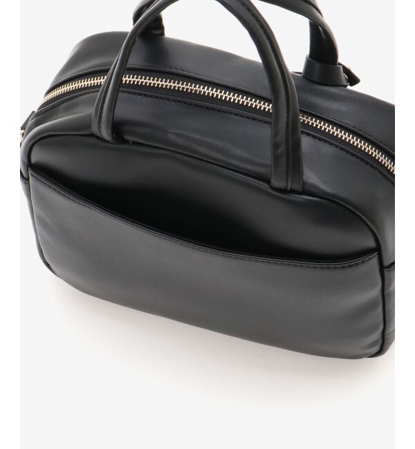  「ハートチャームセットスクエアボストン」|ボストンバッグ|