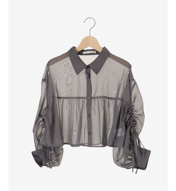  「キラキラドロストシアーシャツ」|シャツ・ブラウス|