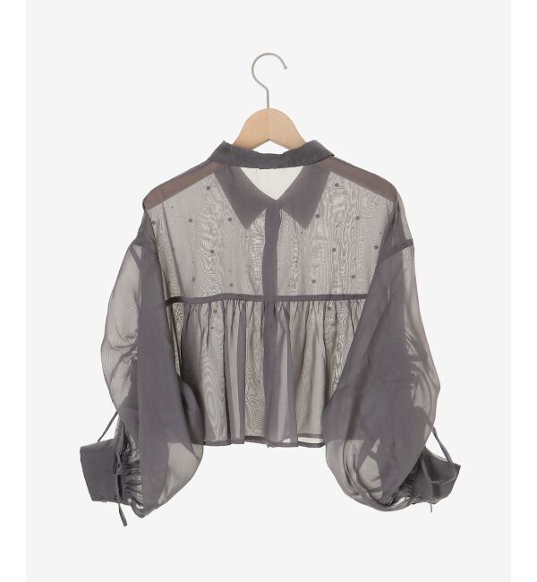  「キラキラドロストシアーシャツ」|シャツ・ブラウス|