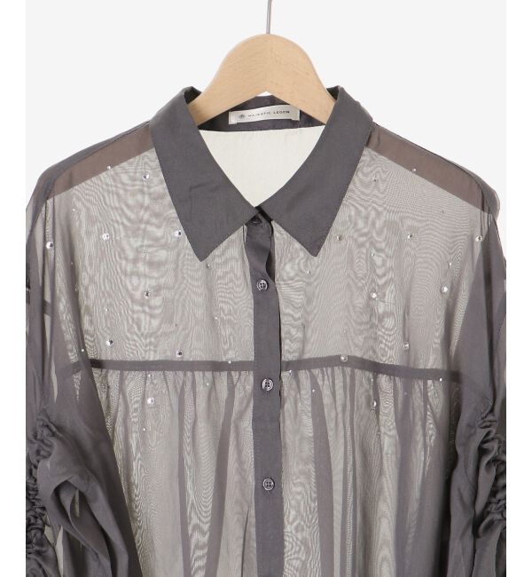  「キラキラドロストシアーシャツ」|シャツ・ブラウス|