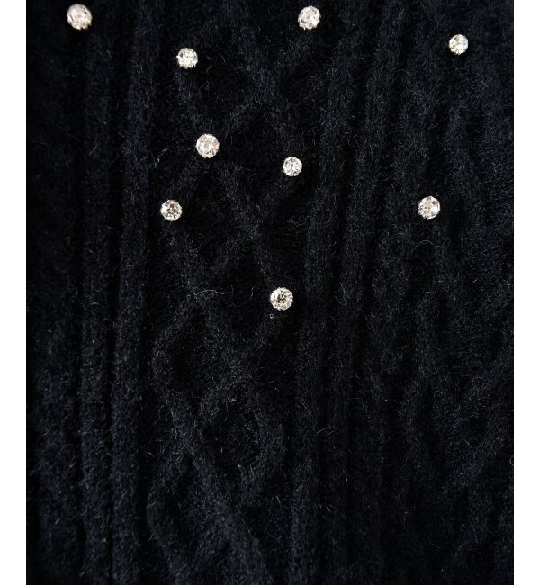  「キラキラフード付きニットパーカー」|パーカー|