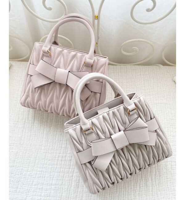  「クラシカルスクエアリボンバッグ」|ショルダー・メッセンジャー|