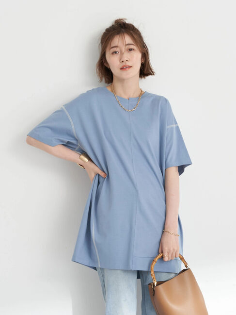 earth music&ecology「リメイクチュニック」|Tシャツ・カットソー|