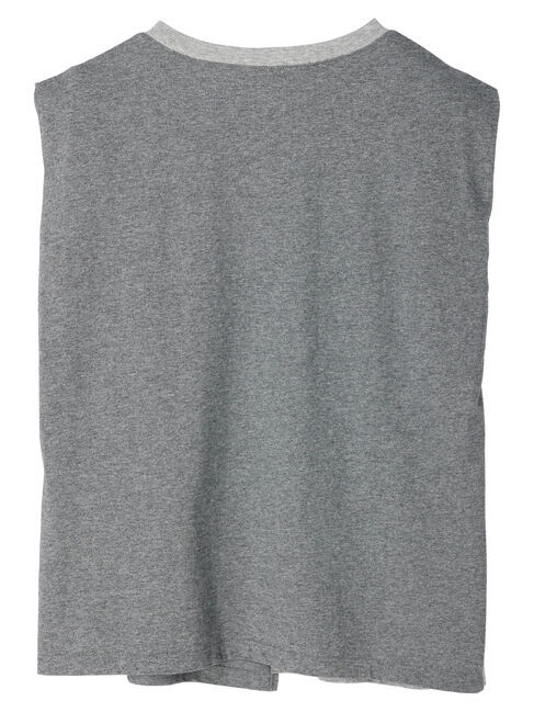 earth music&ecology「パターン切替ノースリーブプルオーバー」|Tシャツ・カットソー|