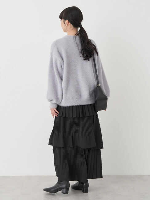 earth music&ecology「ミックスプリーツティアードスカート」|スカート|