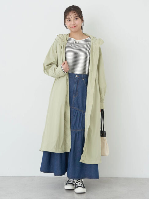 earth music&ecology「テックフードロングコート」|その他|