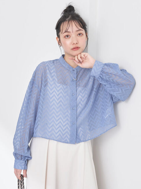 earth music&ecology「ギザギザショートシャツ」|シャツ・ブラウス|