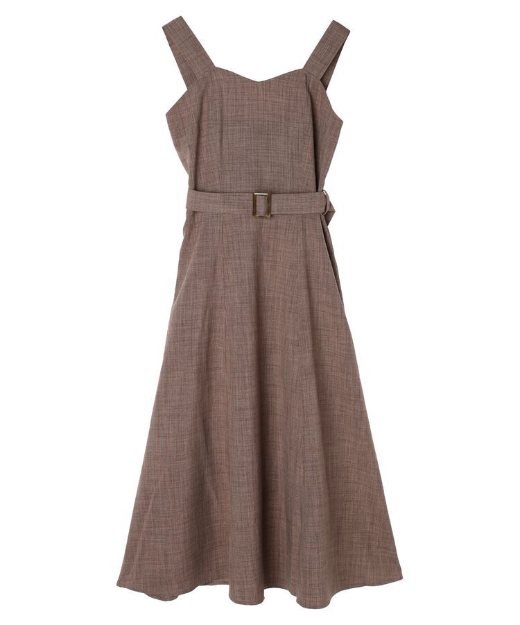 earth music&ecology「ベルト付きパネルラインワンピース」|ワンピース|