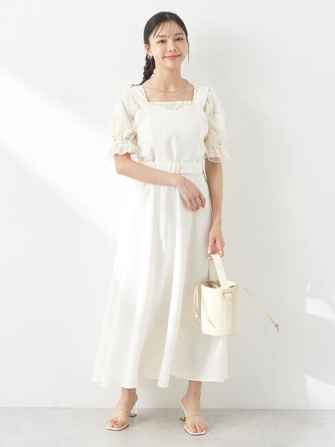 earth music&ecology「ベルト付きパネルラインワンピース」|ワンピース|