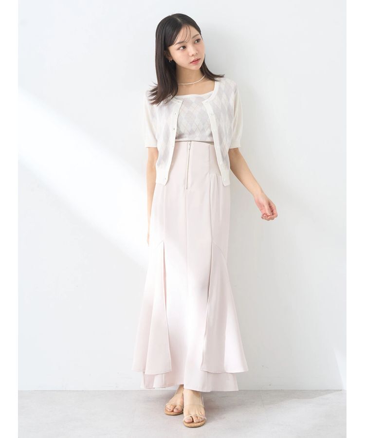 earth music&ecology「SET2点アーガイルカーディガン&times;タンク」|カーディガン|