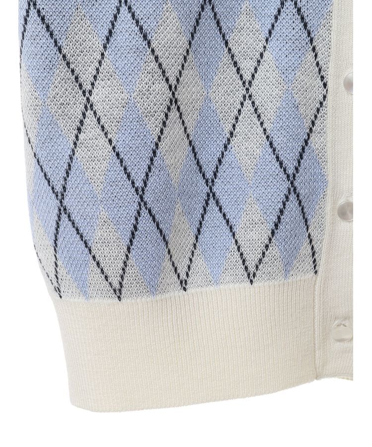 earth music&ecology「SET2点アーガイルカーディガン&times;タンク」|カーディガン|