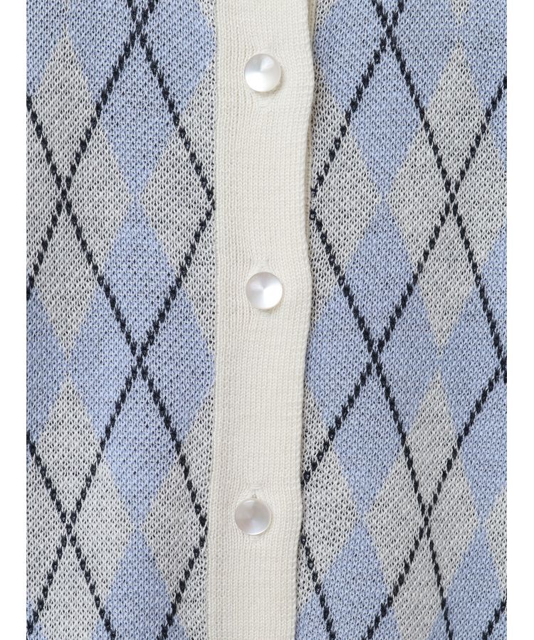 earth music&ecology「SET2点アーガイルカーディガン&times;タンク」|カーディガン|