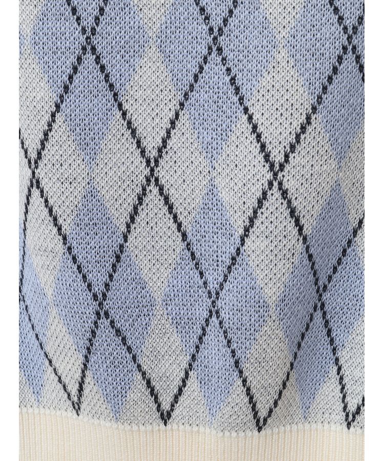 earth music&ecology「SET2点アーガイルカーディガン&times;タンク」|カーディガン|